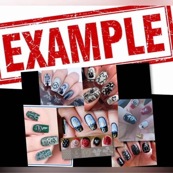 $5 BEE NAIL STAMPING PLATE. STAINLESS STEEL WITH PLASTIC BASE. NEW. $5 IF BUND - Picture 11 of 16